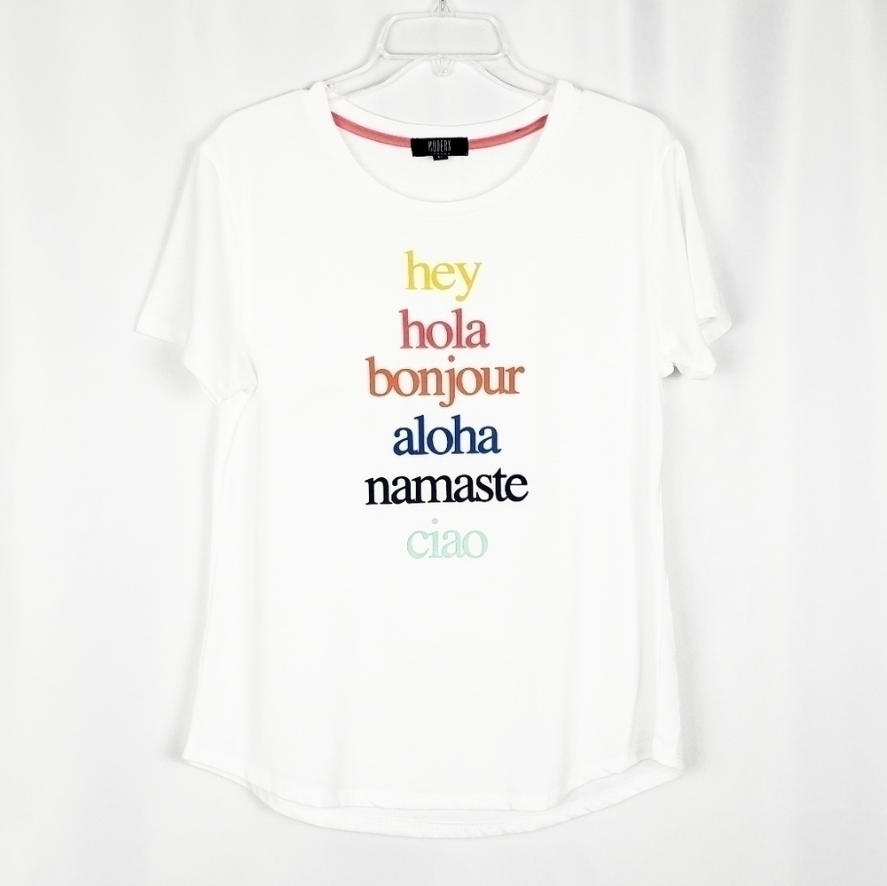 GREETINGS Hello graohic tee